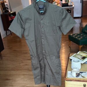 RomperJack Short Olive Romper